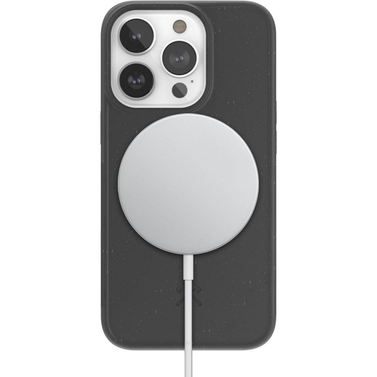 WOODCESSORIES Coque bumper iPhone 14 Pro Max BioCase noir