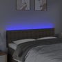 Voir la diapositive 3 : VIDAXL Tete de lit a LED Taupe 144x5x78/88 cm Tissu