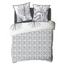 Voir la diapositive 5 : FUTURE HOME Parure de lit 2 personnes en coton 57 fils imprimé blanc