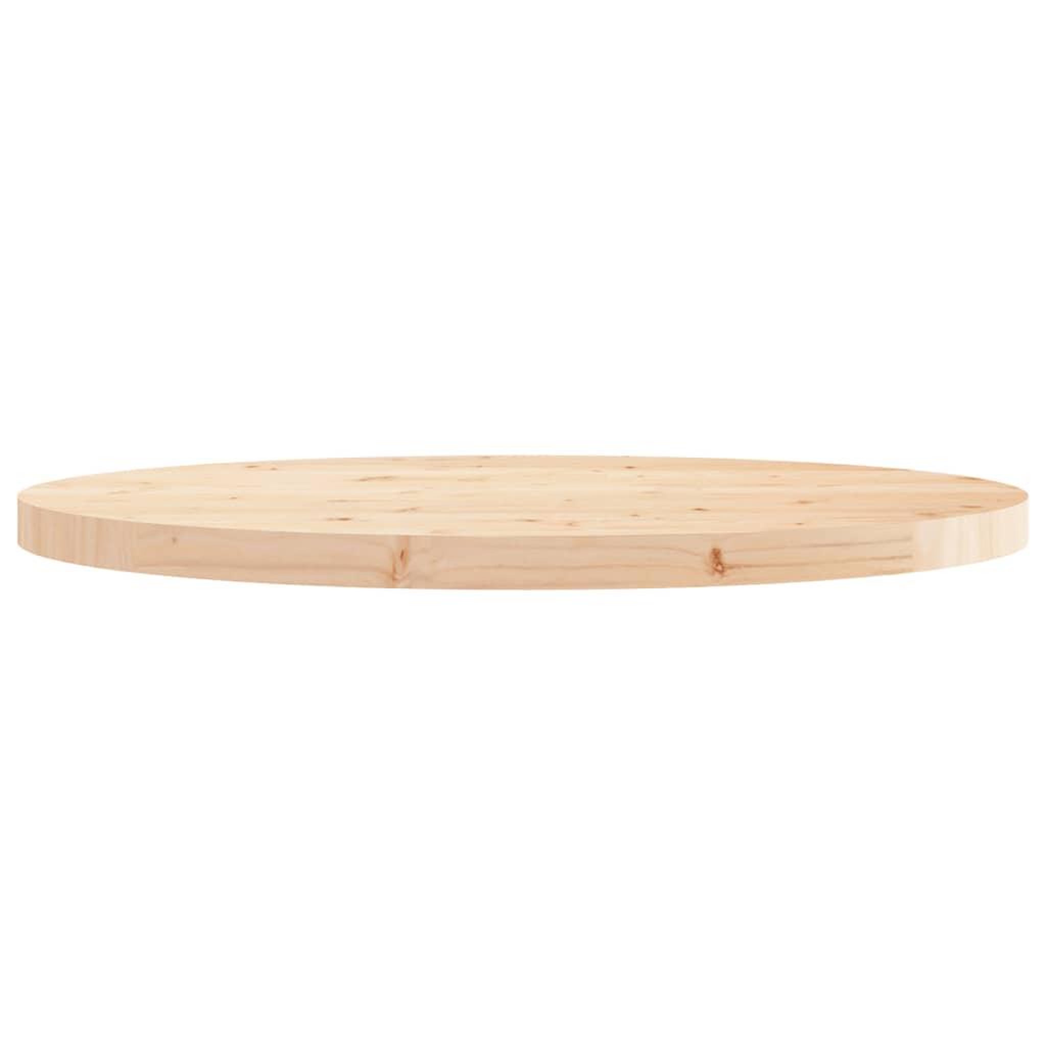 Voir la diapositive 3 : VIDAXL Dessus de table rond Ø80x3 cm bois de pin massif