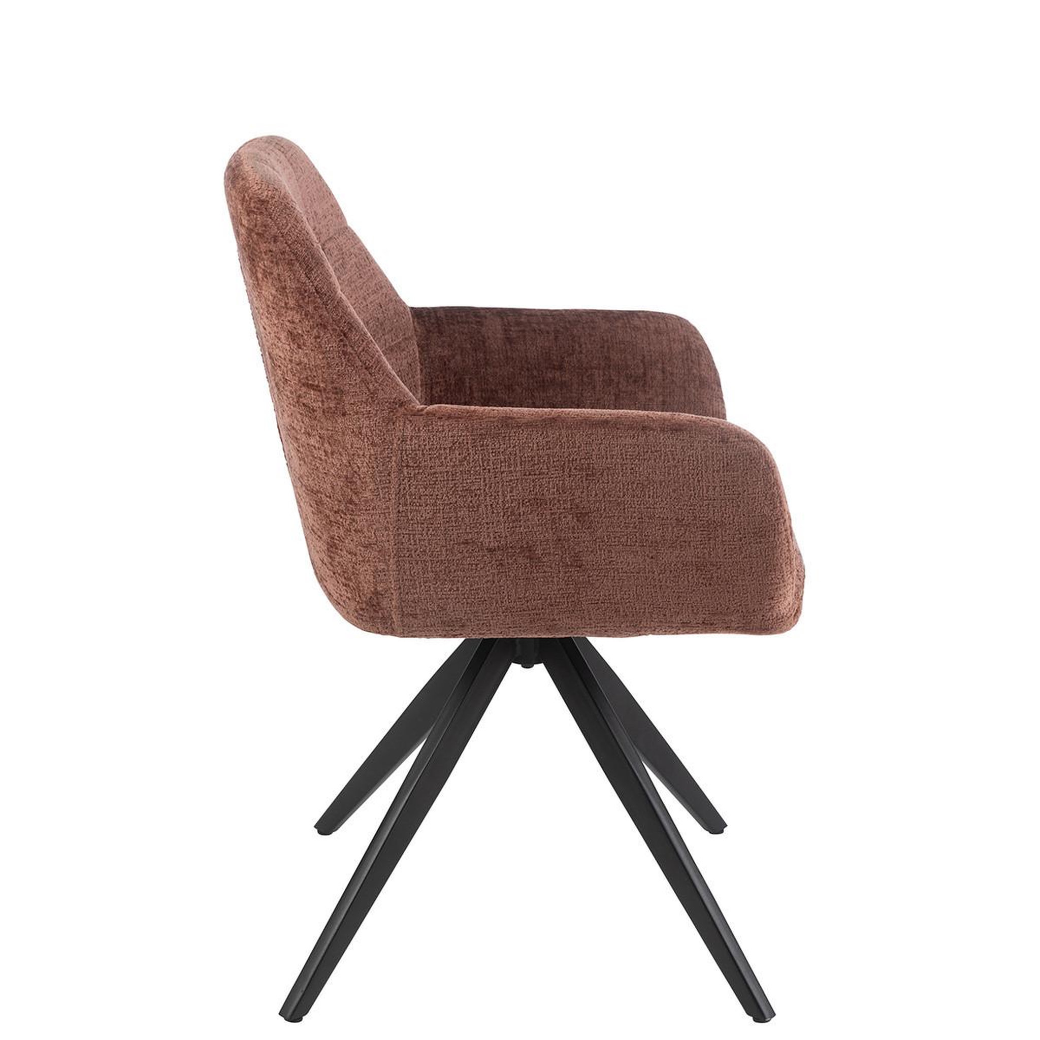 Voir la diapositive 3 : J-LINE Chaise design  louna  85cm marron