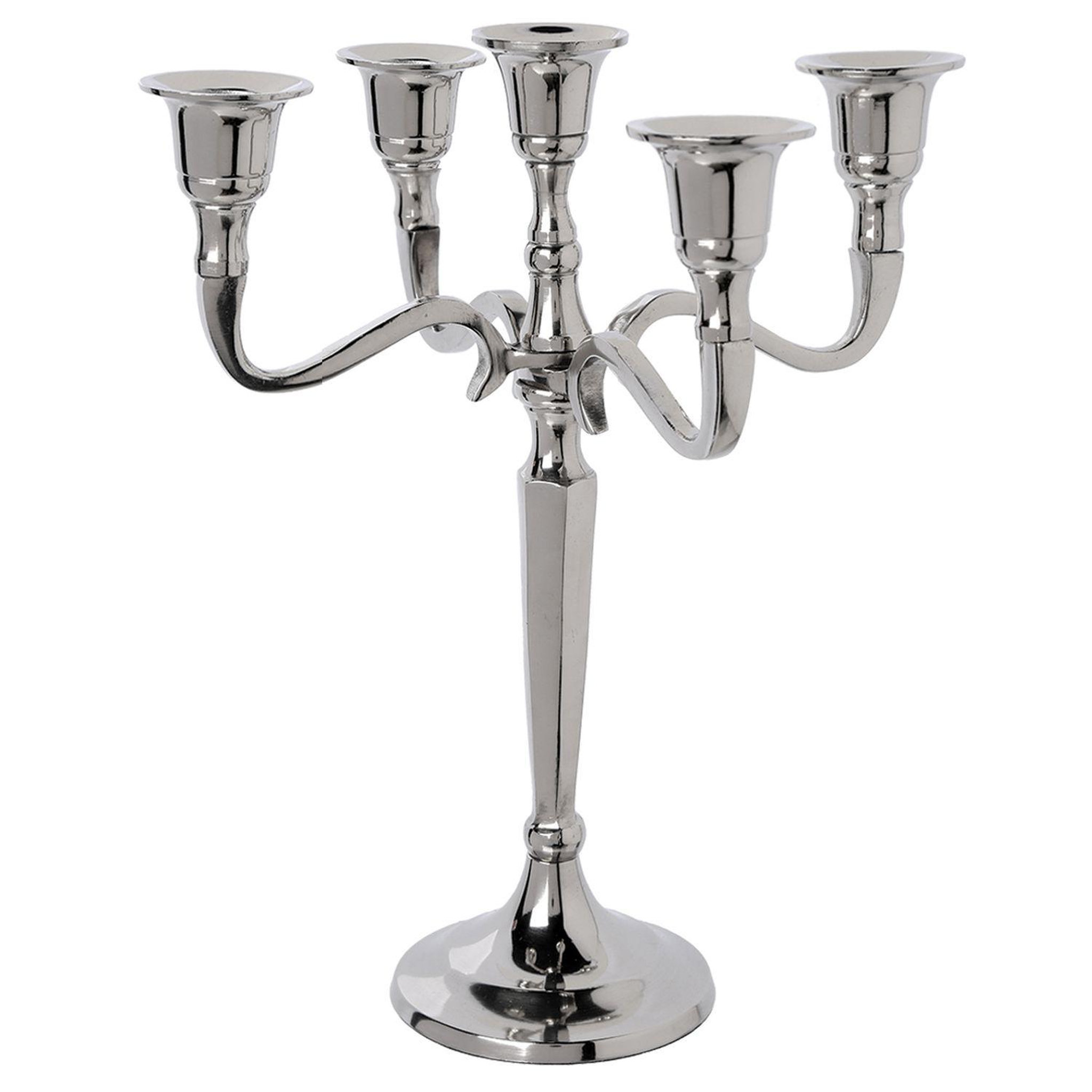 ATMOSPHERA Bougeoir 5 têtes en métal - h. 27 cm