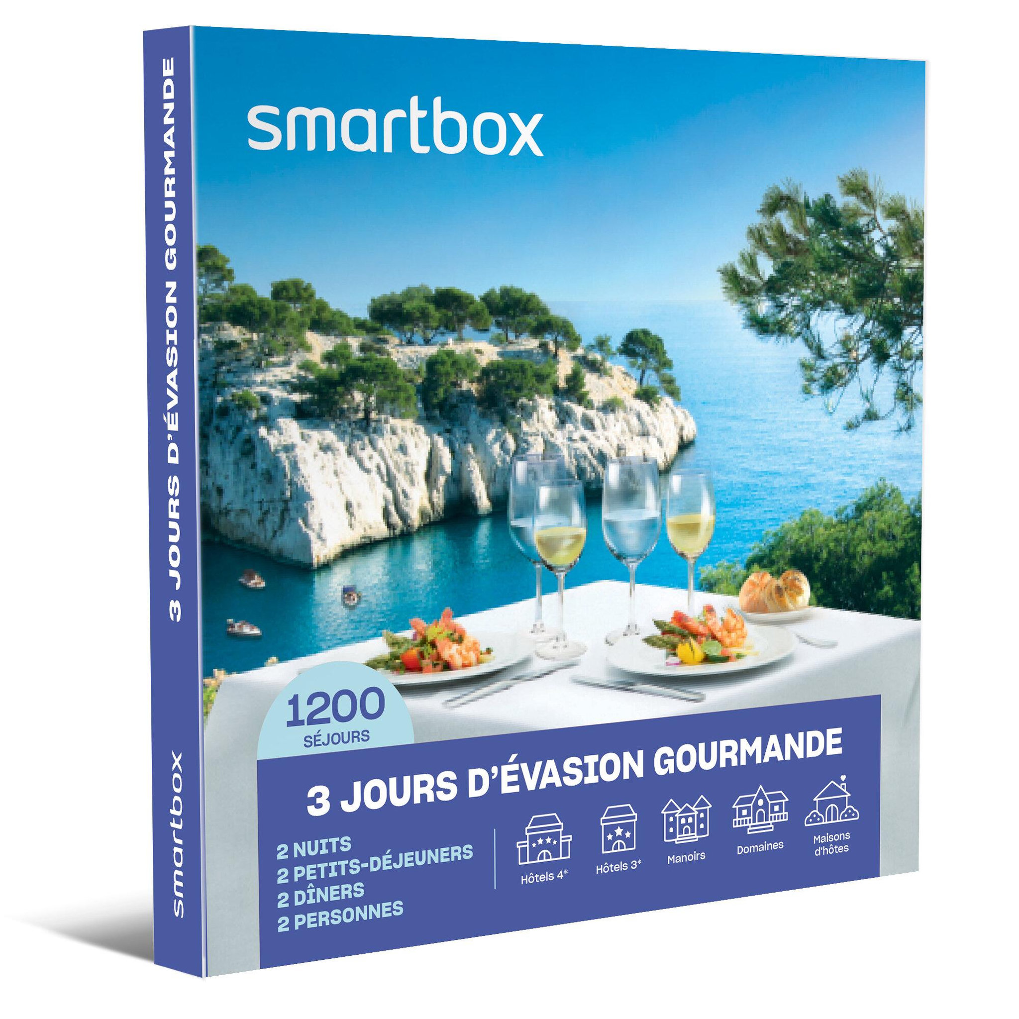 Voir la diapositive 1 : Smartbox 3 jours d'évasion gourmande - Coffret Cadeau Séjour