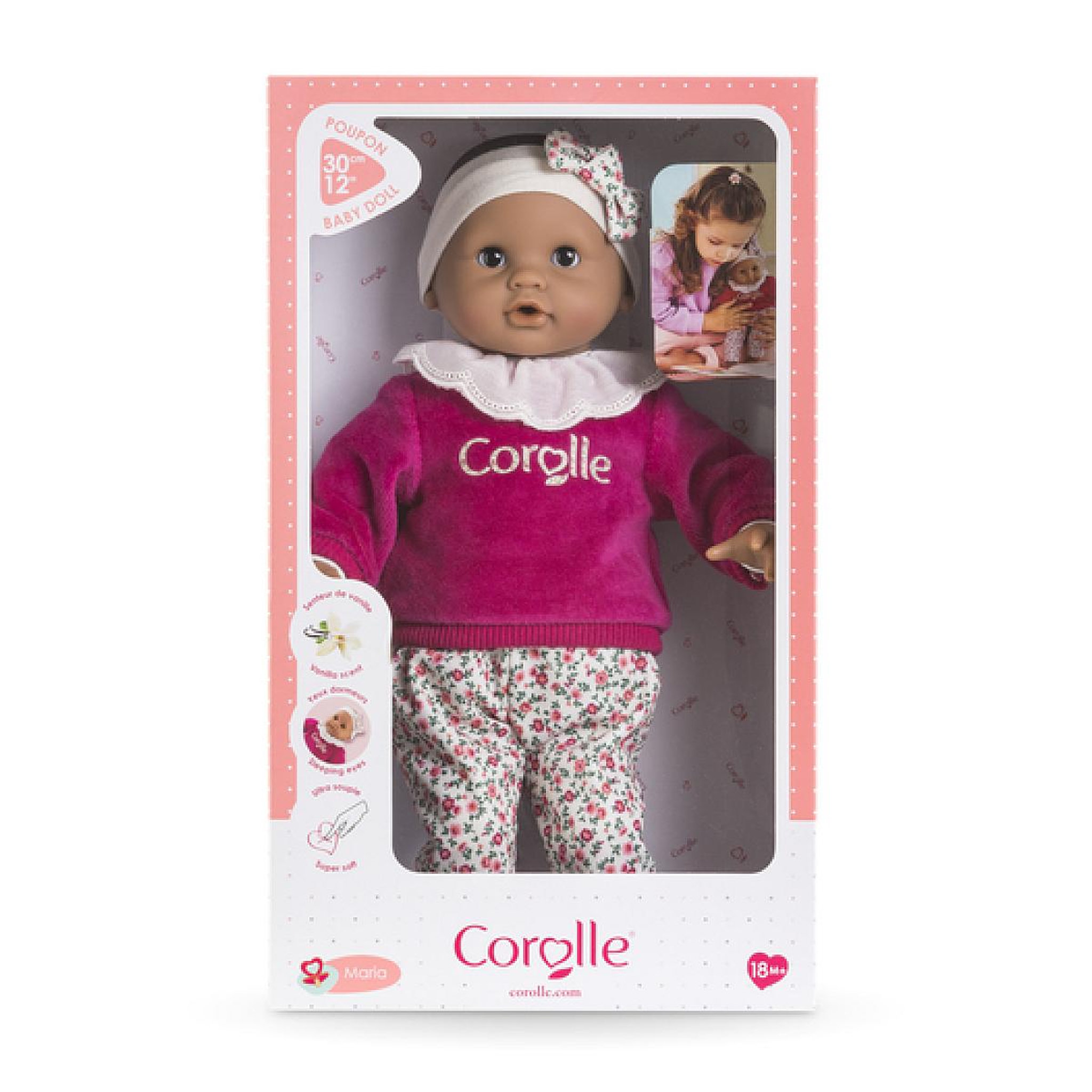 Corolle BB30cm Poupon Bebe Calin Maria Rose Grenadine