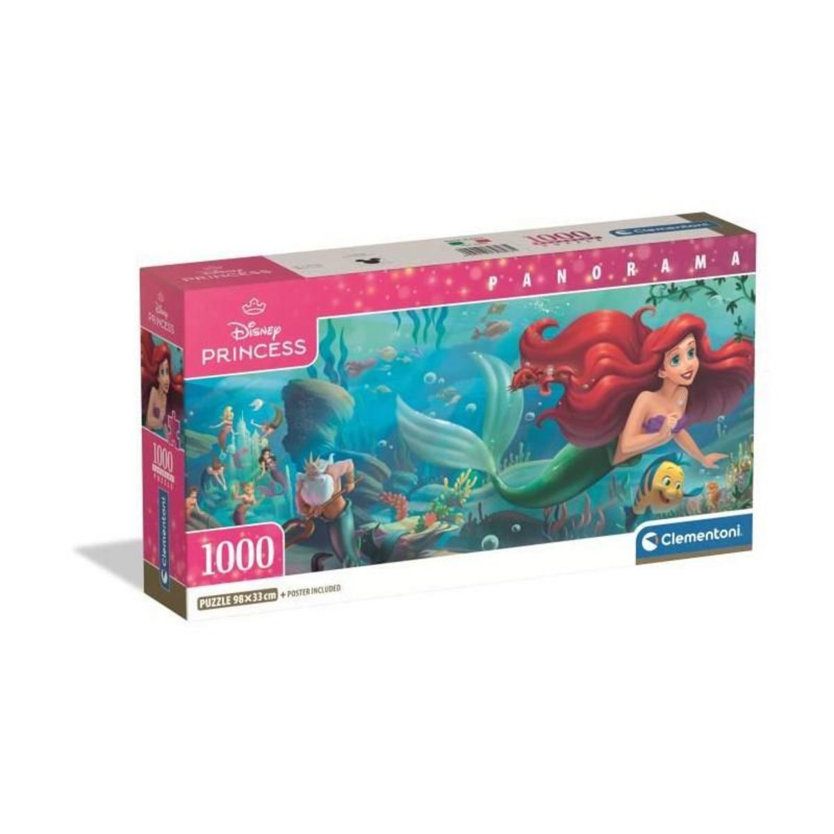 CLEMENTONI CLEMENTONI - Compact 1000 pieces Panorama - La Petite Sirene