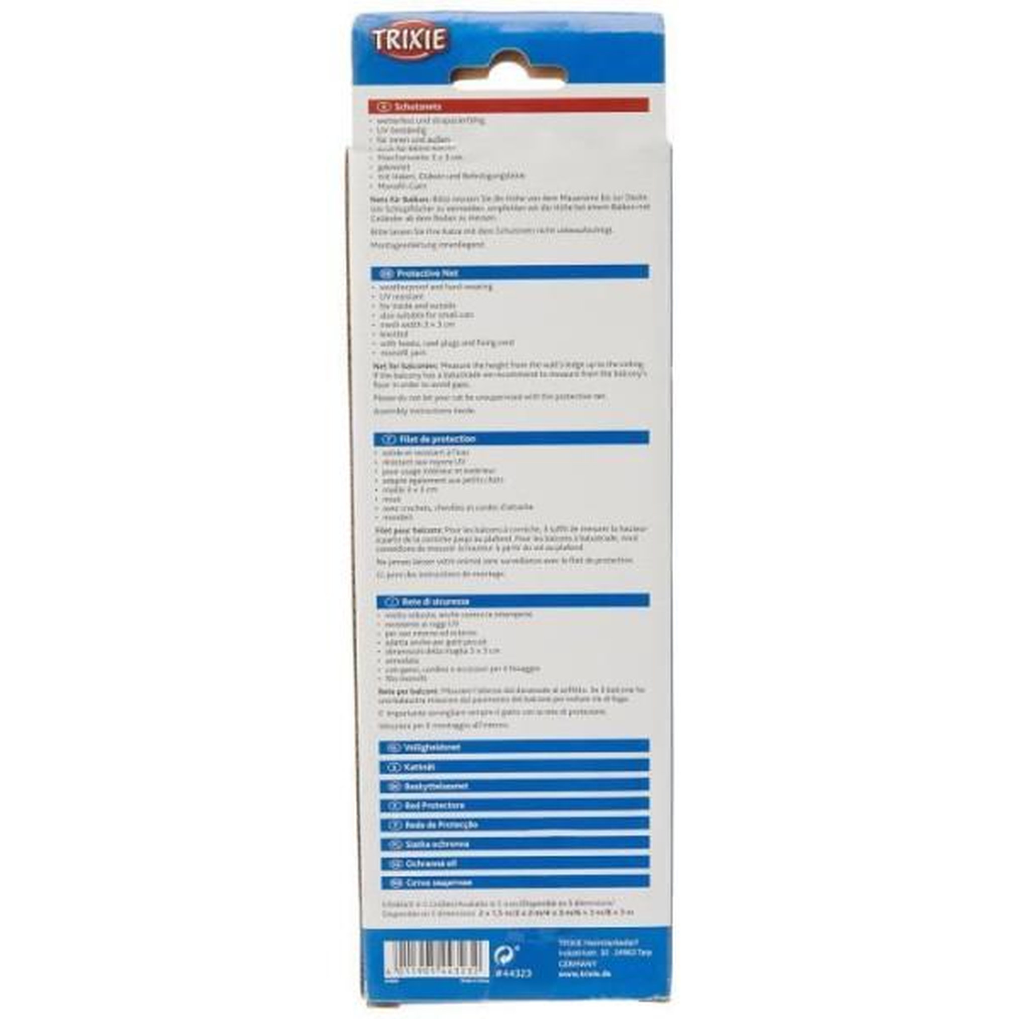 Voir la diapositive 3 : Trixie Trixie filet de protection pour chat 4 × 3 m