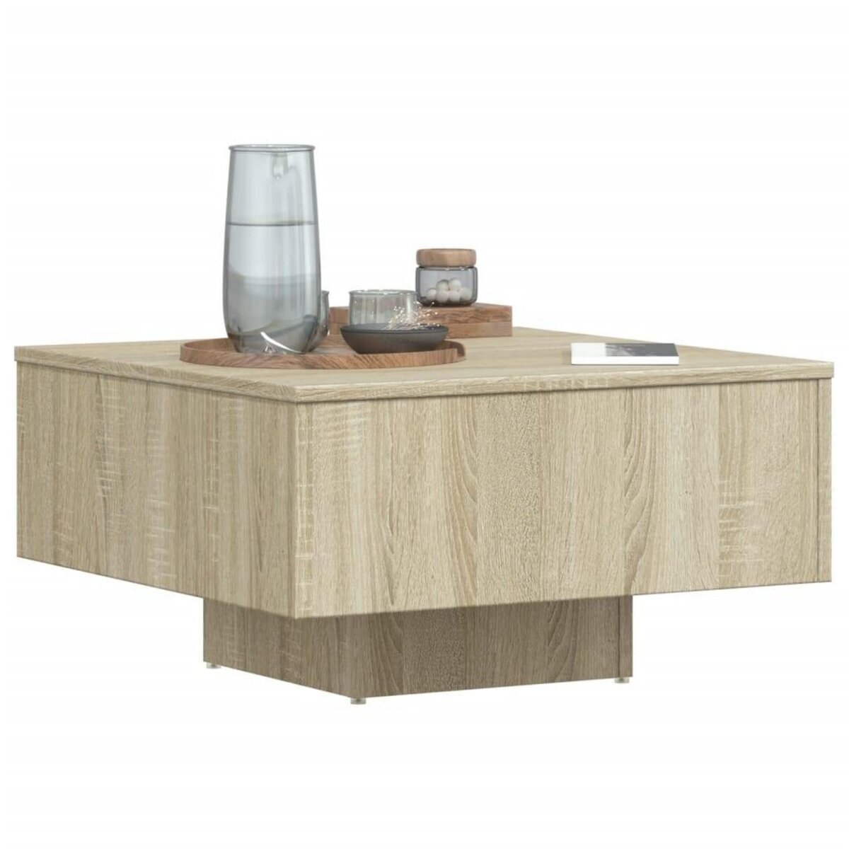 VIDAXL Table basse chene sonoma 60x60x31,5 cm bois d'ingenierie