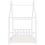 Voir la diapositive 5 : VIDAXL Cadre de lit d'enfant Blanc Bois de pin massif 70x140 cm