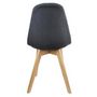 Voir la diapositive 5 : Paris Prix Lot de 2 Chaises Scandinaves  Pilta  87cm Noir