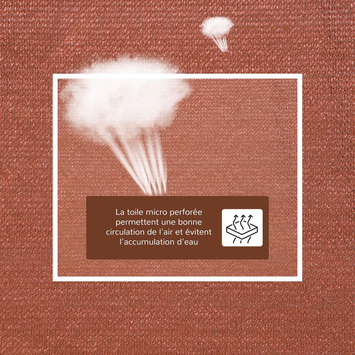 OUTSUNNY Voile d'ombrage rectangulaire 3 x 4 m polyéthylène haute densité résistant aux UV rouge