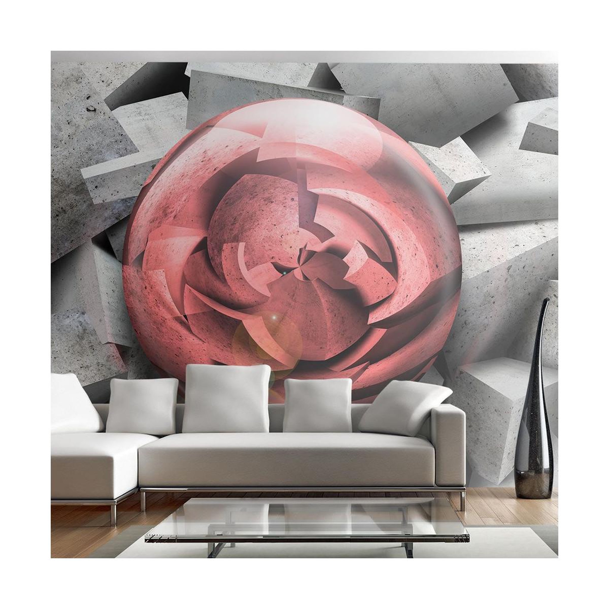 Paris Prix Papier peint  rose de pierre. Coloris disponibles : Multicolore