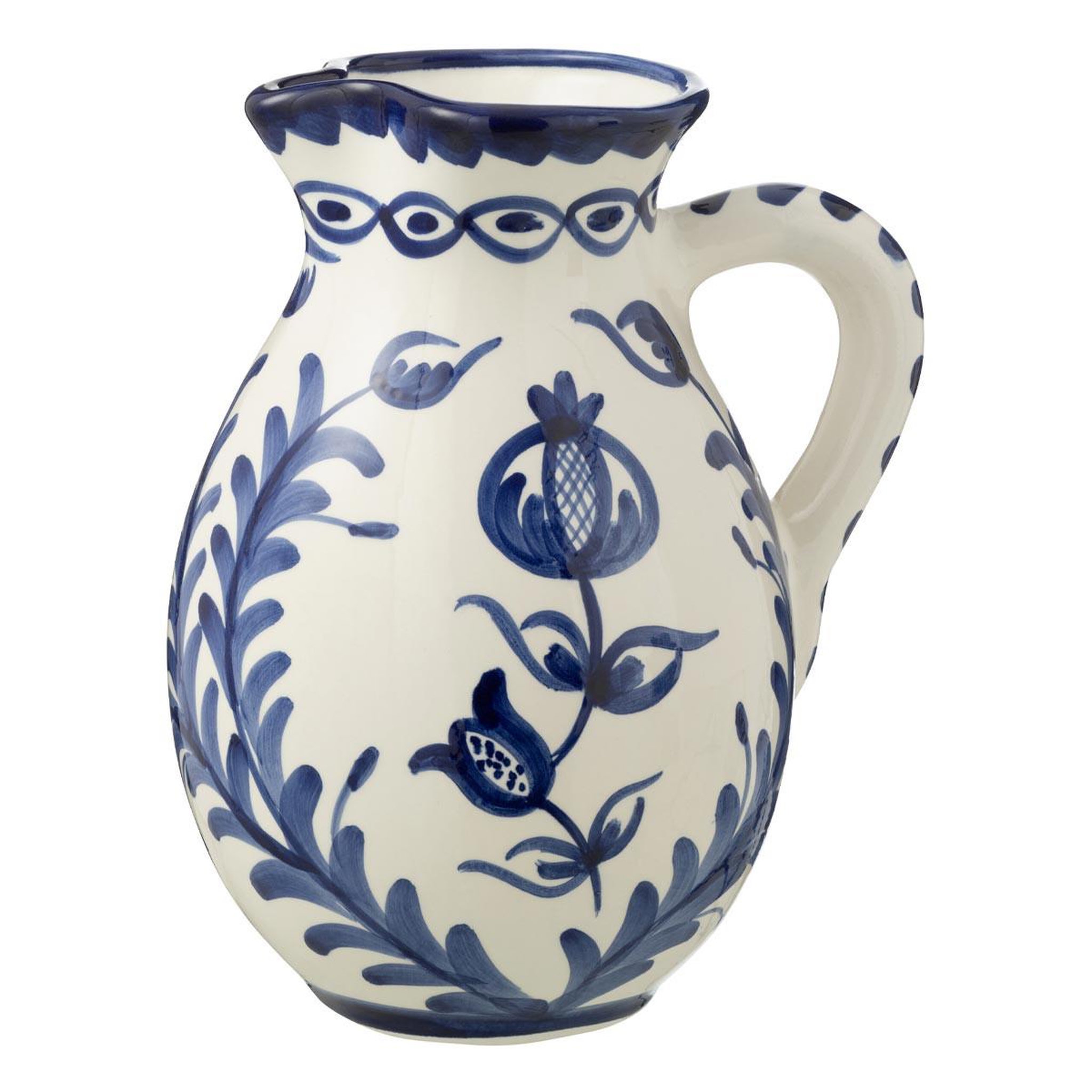J-LINE Pichet en Céramique  Granada  3,3L Bleu Cobalt