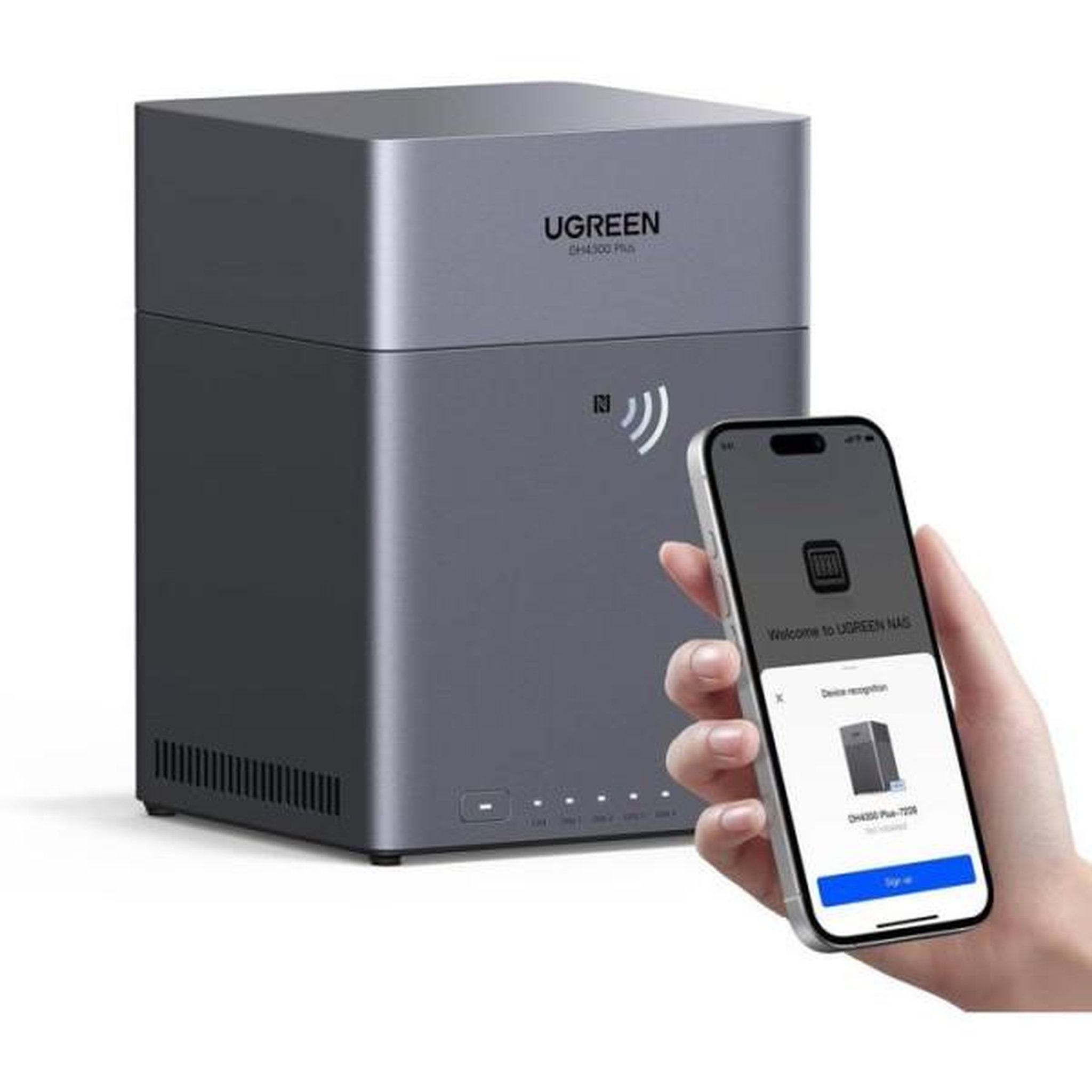 Voir la diapositive 6 : UGREEN Serveur nas - ugreen - dh4300 plus - 4 baies - 8 go