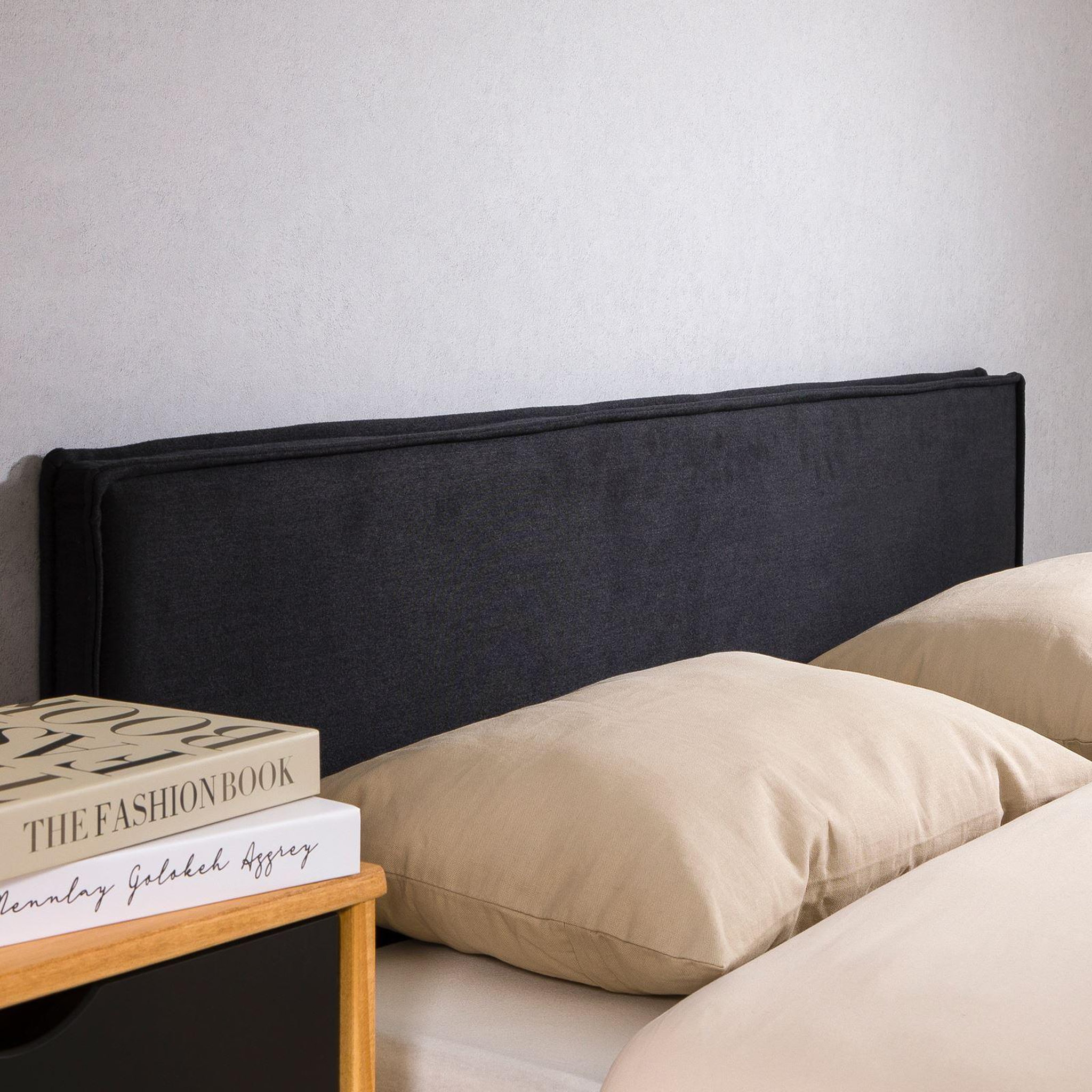 Voir la diapositive 6 : IDIMEX Tête de lit KLAO 160 sur pieds, en tissu