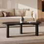 Voir la diapositive 2 : Rendez vous déco Table basse organique en bois massif de mindi noir-Brandan