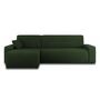 Voir la diapositive 6 : BEST MOBILIER Artemisa - canapé d'angle réversible 4 places - convertible avec coffre - en velours côtelé