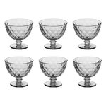 SECRET DE GOURMET Lot de 6 Coupes à Glace  Lea  30cl Gris