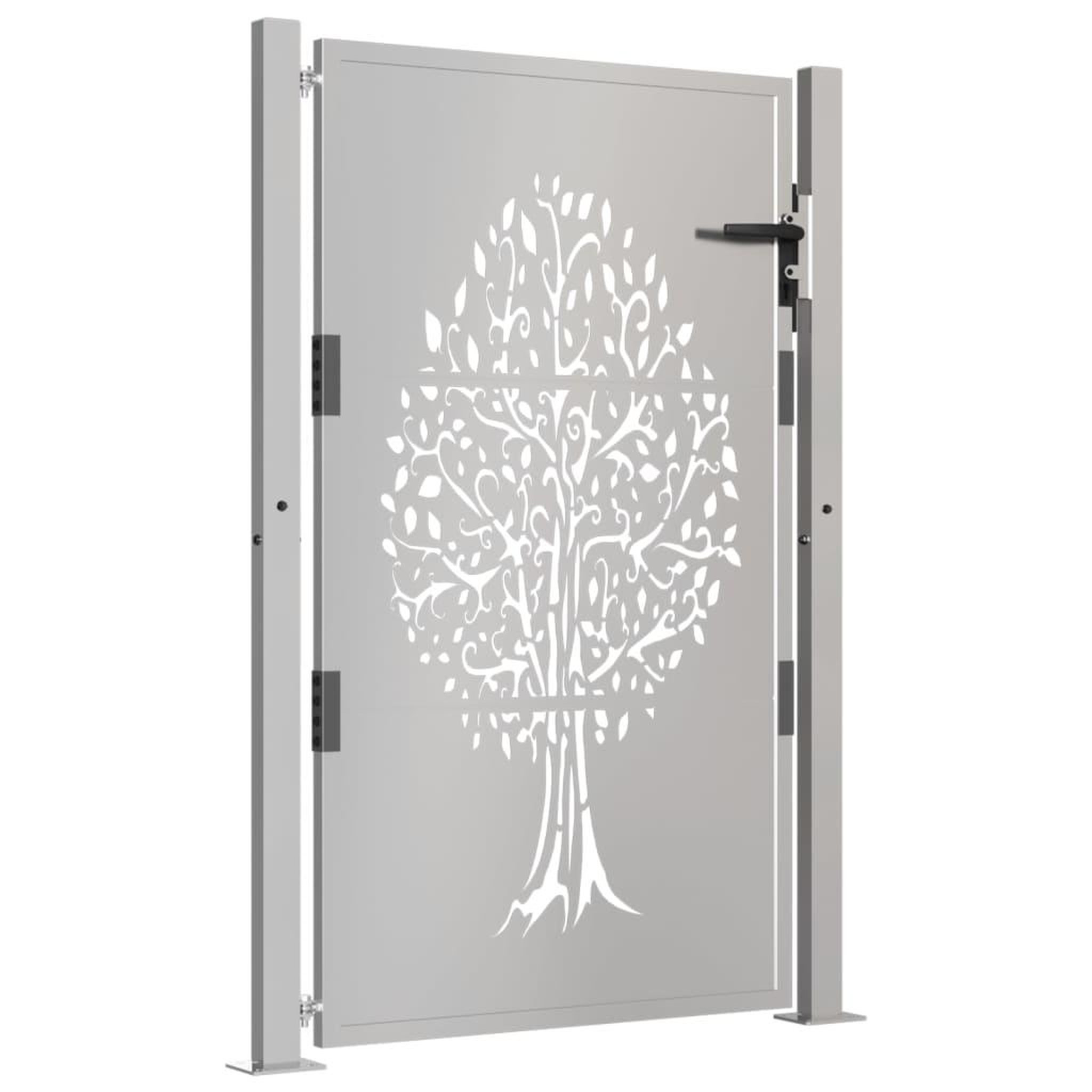Voir la diapositive 3 : VIDAXL Portail de jardin 105x130 cm acier corten conception de l'arbre