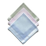 VANDERSICKEL Lot de 12 mouchoirs dame pastel 29x29 cm 100% coton