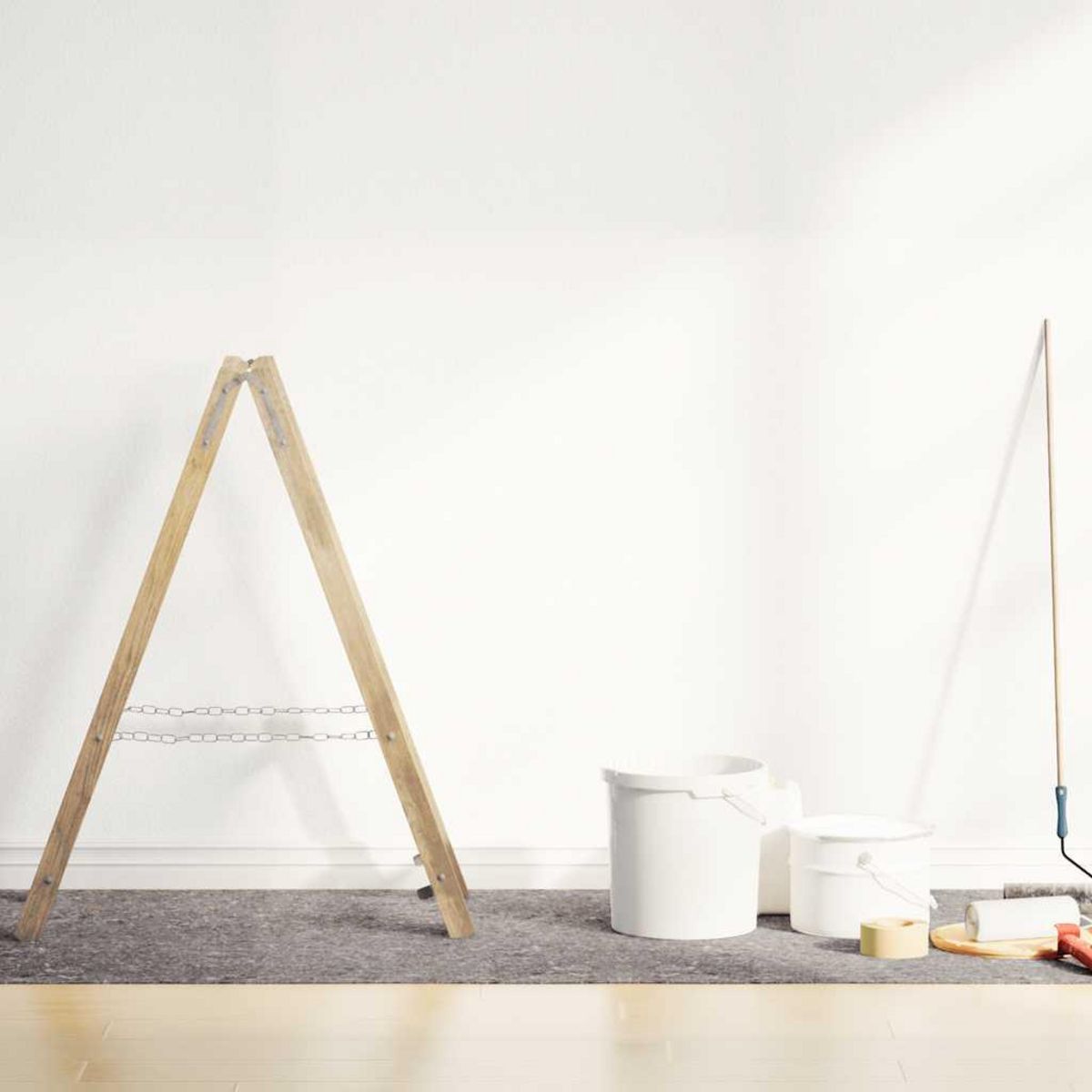 VIDAXL Polaires de peintre antiderapantes 2 pcs 2532 cm 180 g/m² gris