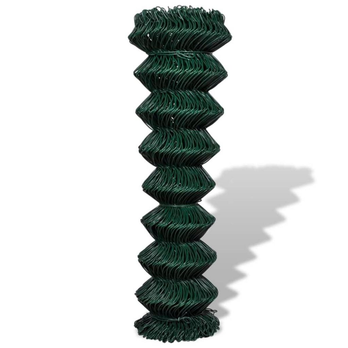 VIDAXL Cloture a mailles losangees Acier 1,5x15 m Vert