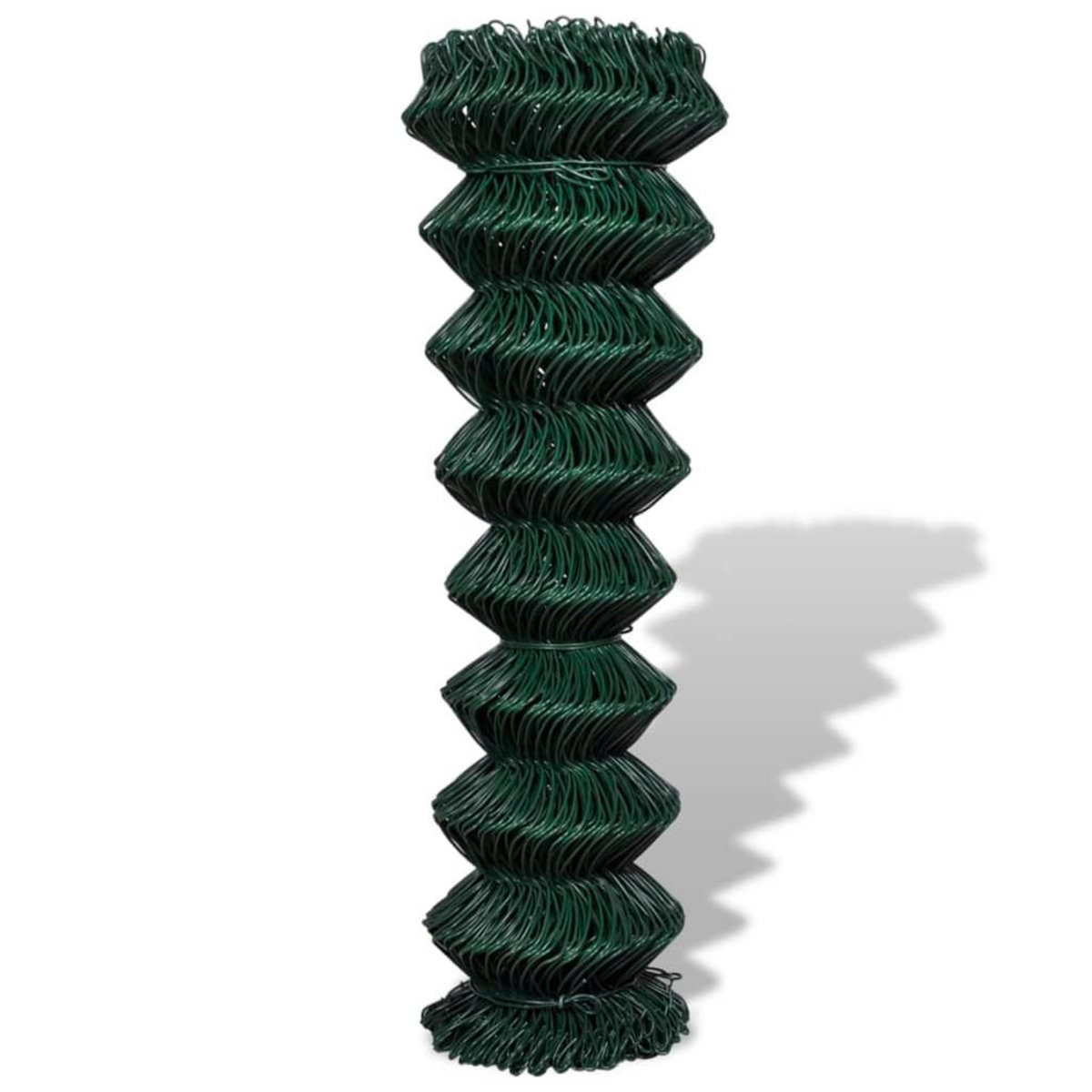 VIDAXL Cloture a mailles losangees Acier 1,5x15 m Vert