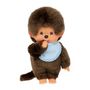 Voir la diapositive 2 : BANDAI Peluche singe - BANDAI - Monchhichi Bavoir Bleu Ciel - 20 cm
