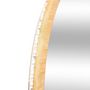 Voir la diapositive 3 : ATMOSPHERA Miroir rond mural LED bambou 57 cm