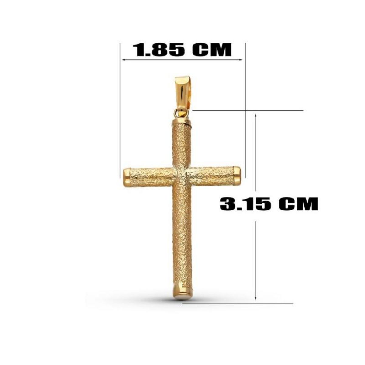 L'ATELIER D'AZUR Collier - Médaille Croix Or Jaune - Chaine Dorée