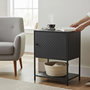 Voir la diapositive 6 : Paris Prix Table de Chevet Design  Boston  60cm Noir