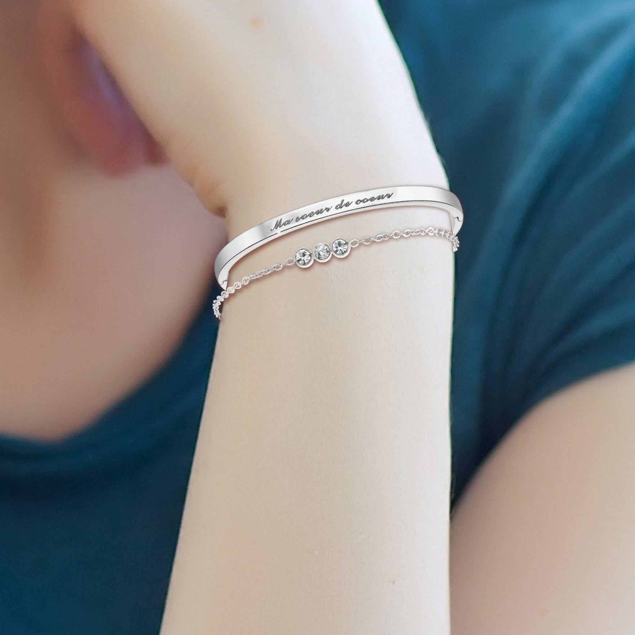 Voir la diapositive 2 : SC CRYSTAL Set de 2 bracelets SC Crystal®