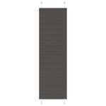 VIDAXL Store plisse noir 55x200 cm largeur du tissu 54,4 cm polyester