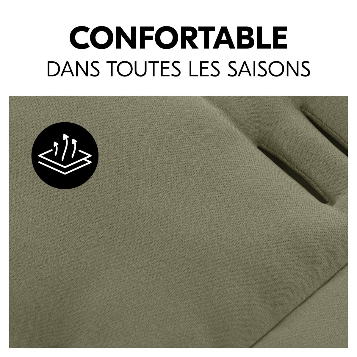 HAUCK Poussette citadine Rapid 4 Noir + sur-assise pour poussette Pushchair Seat Liner Vert