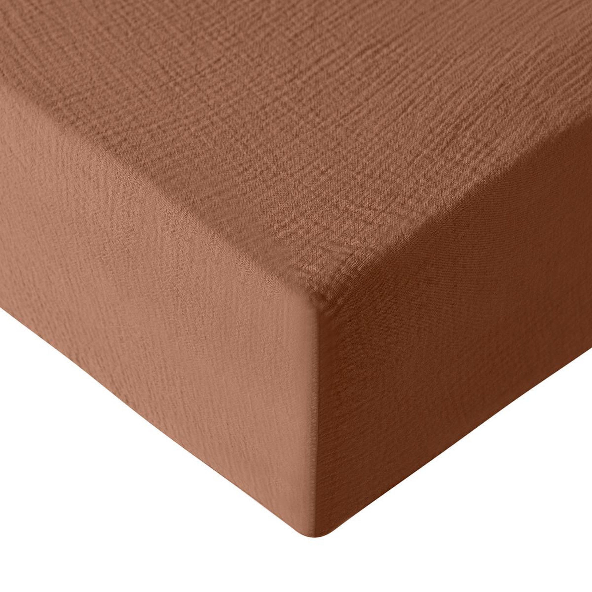 Voir la diapositive 2 : Sensei Maison Drap housse en gaze de coton bonnet 30 cm LOFT