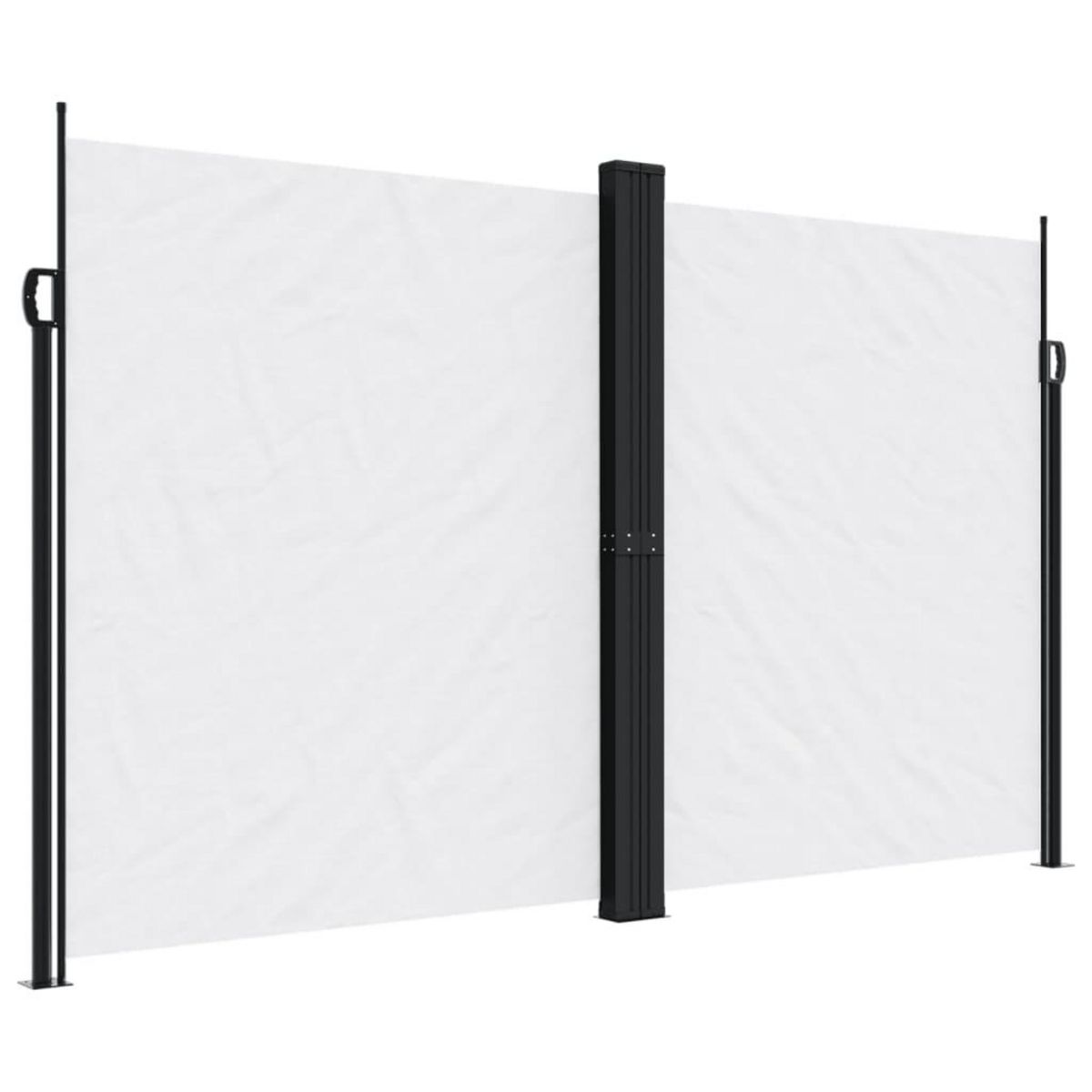 VIDAXL Auvent lateral retractable blanc 200x1000 cm