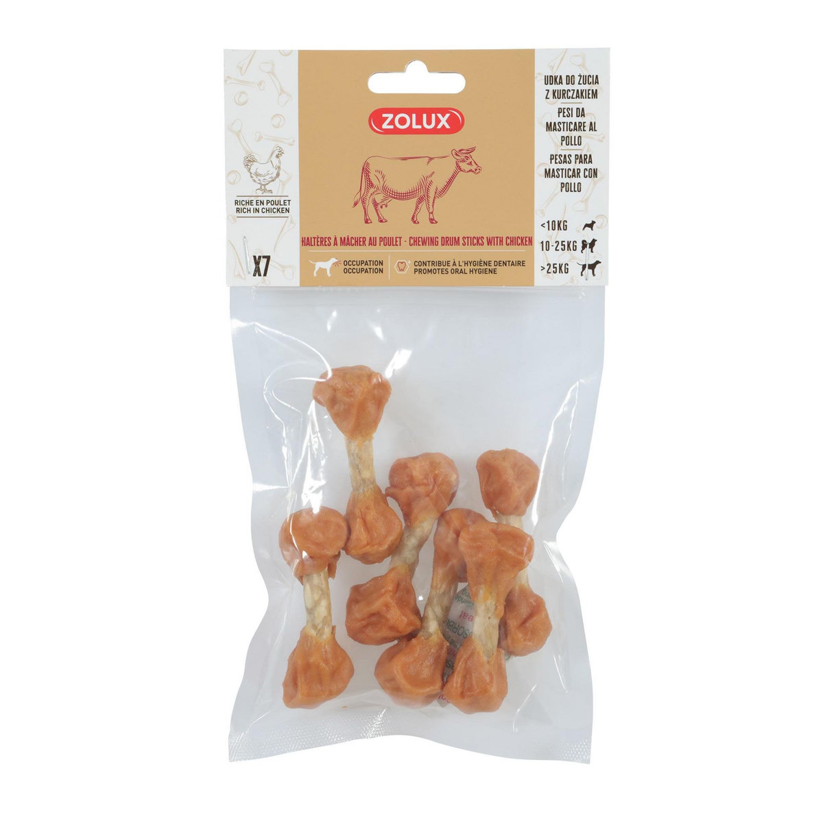 Zolux Haltères à mâcher au poulet  7 pcs  - Zolux