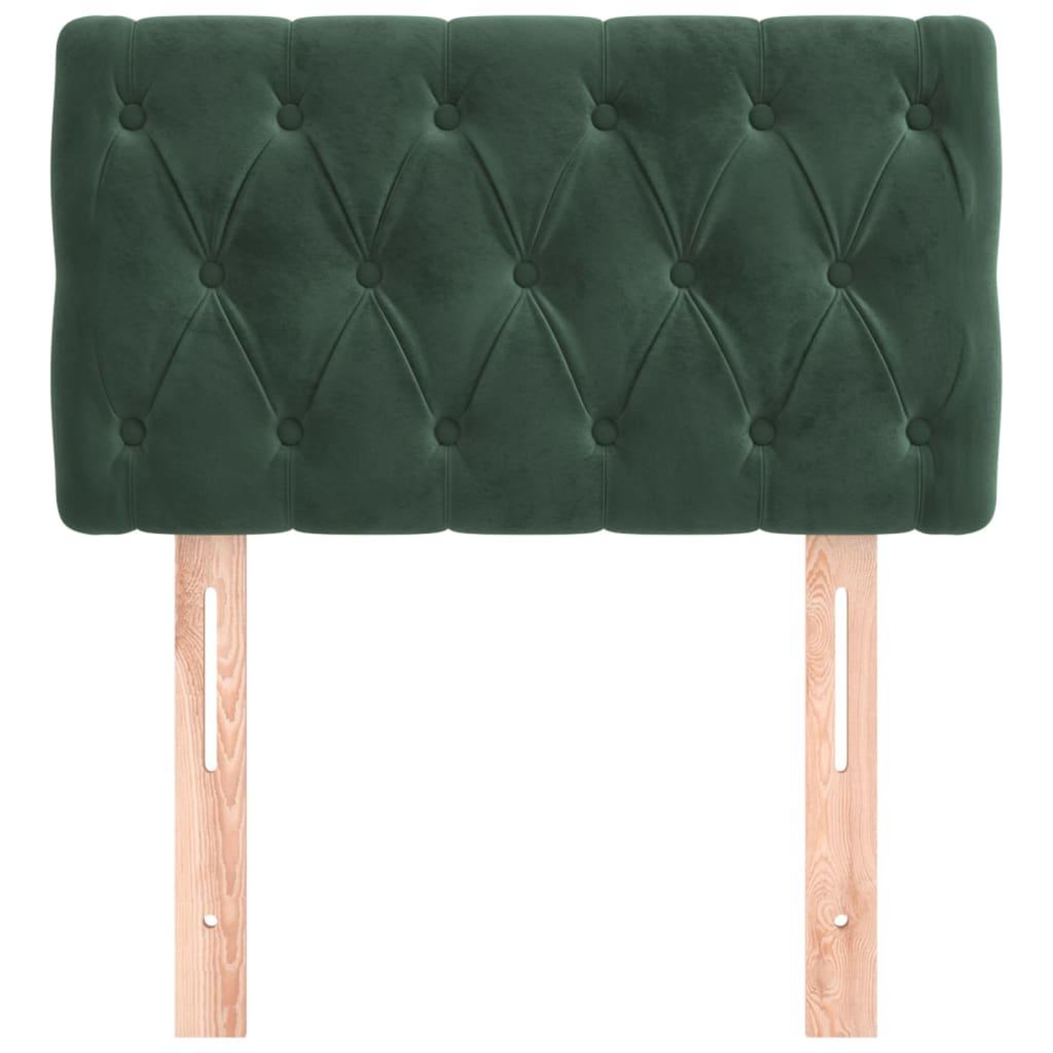 Voir la diapositive 3 : VIDAXL Tete de lit Vert fonce 80x7x78/88 cm Velours