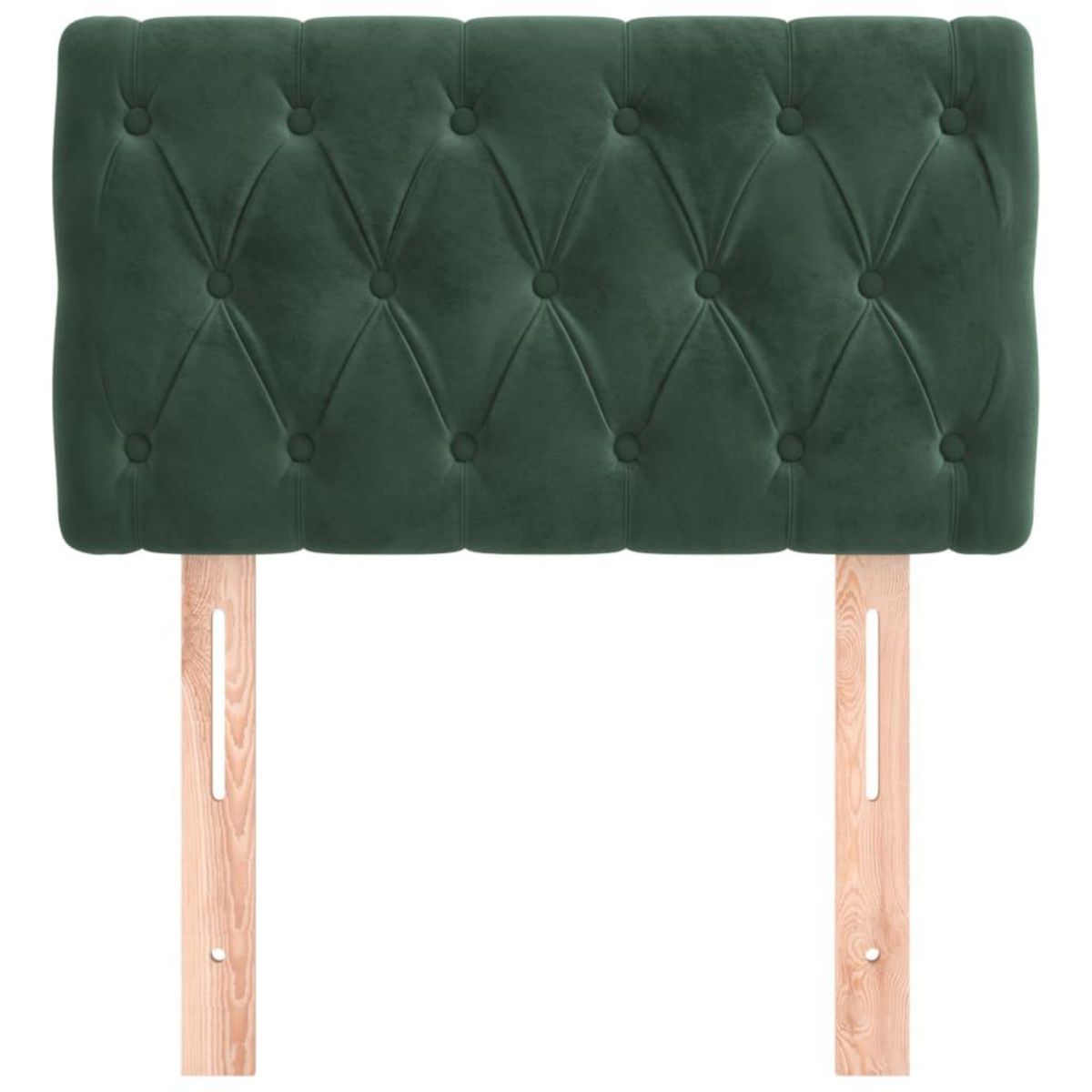 VIDAXL Tete de lit Vert fonce 80x7x78/88 cm Velours