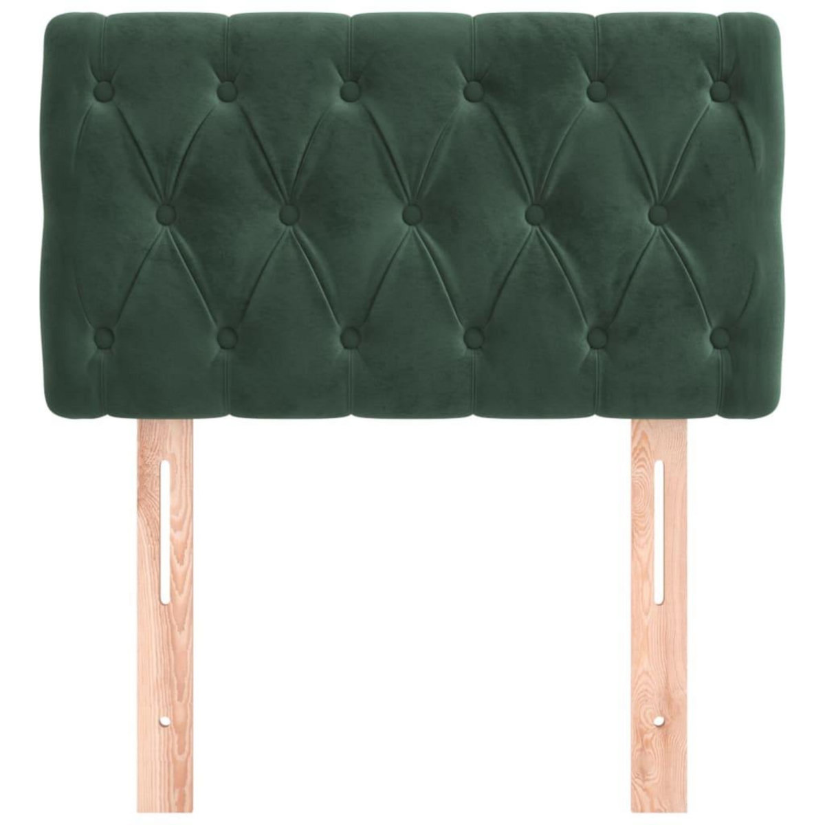 VIDAXL Tete de lit Vert fonce 80x7x78/88 cm Velours
