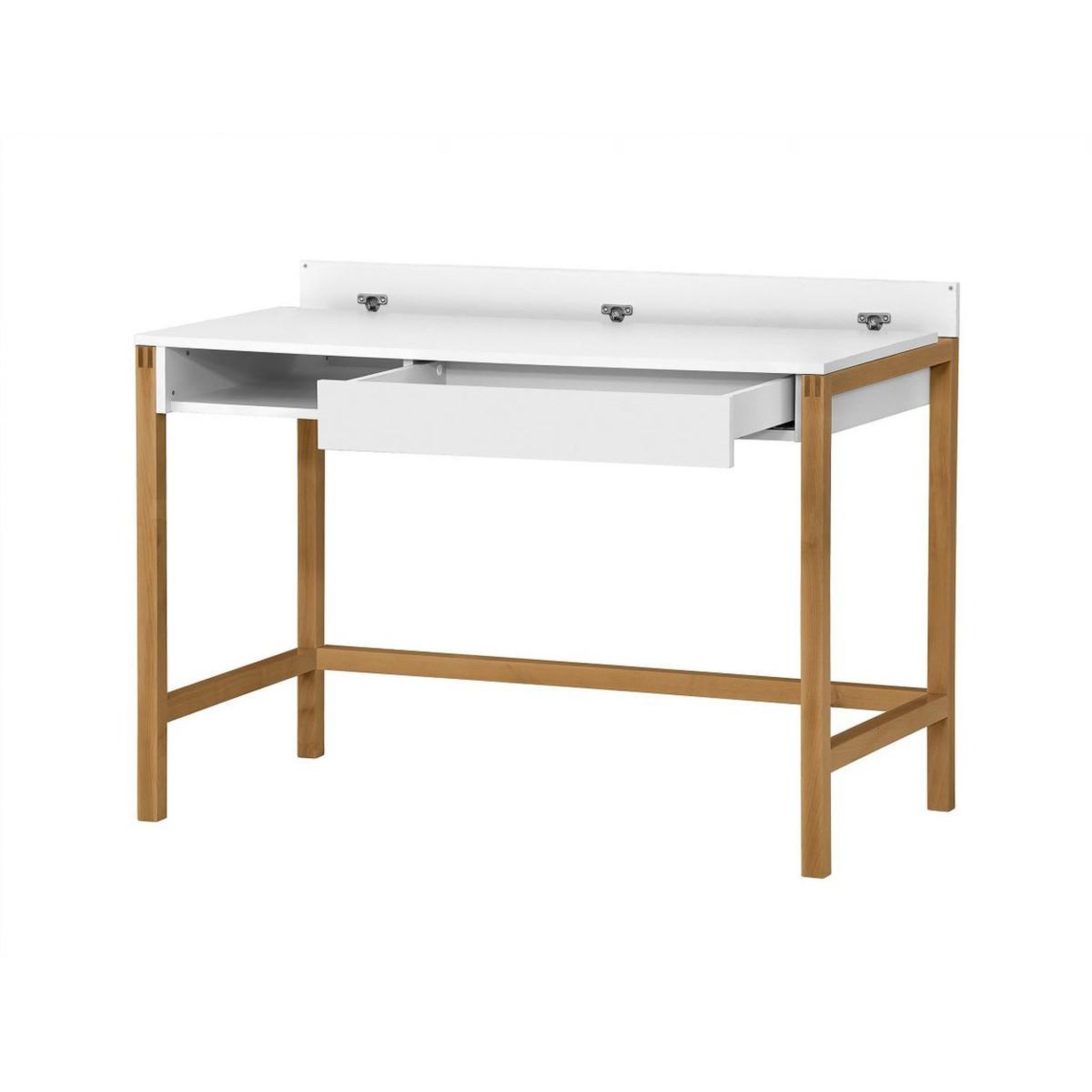 Voir la diapositive 3 : Paris Prix Bureau design  northgate  112cm chêne & blanc