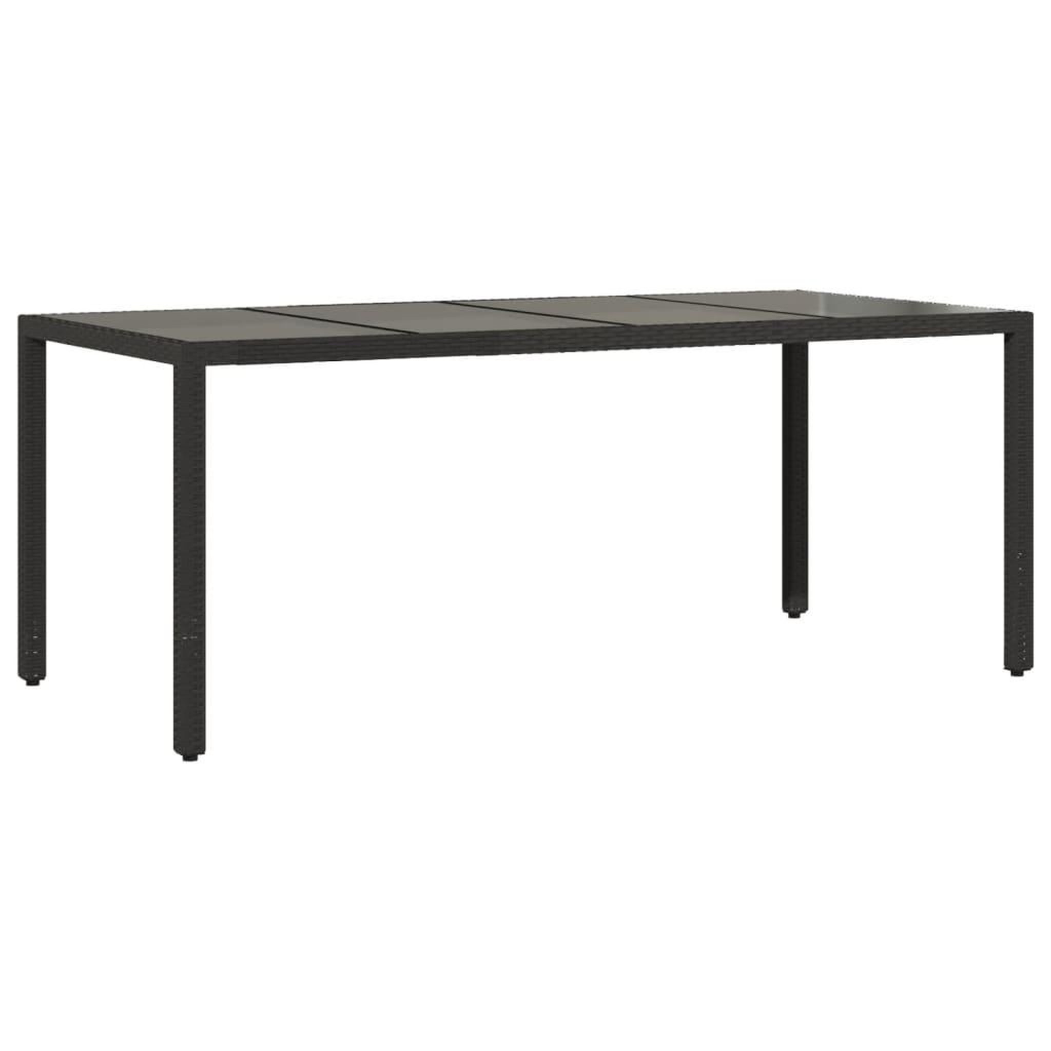 Voir la diapositive 4 : VIDAXL Ensemble a manger de jardin et coussins 7 pcs noir rotin acacia