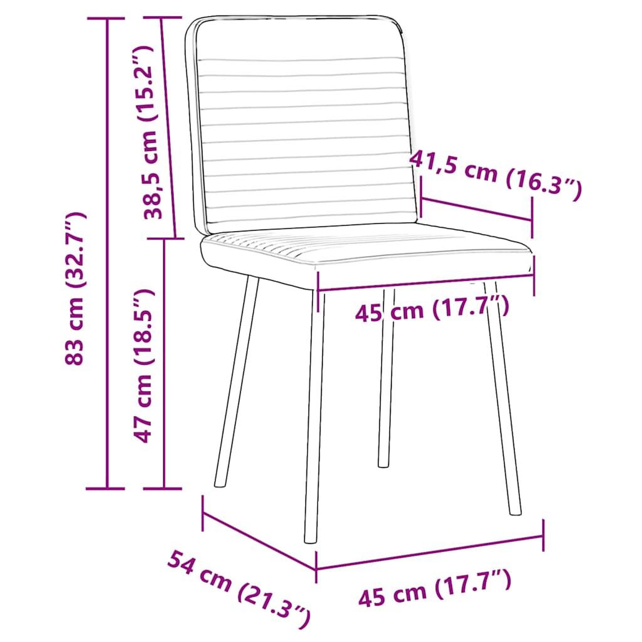 Voir la diapositive 6 : VIDAXL Chaises a manger lot de 2 Noir Velours