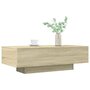 Voir la diapositive 3 : VIDAXL Table basse chêne sonoma 100x49,5x31 cm bois d ingénierie