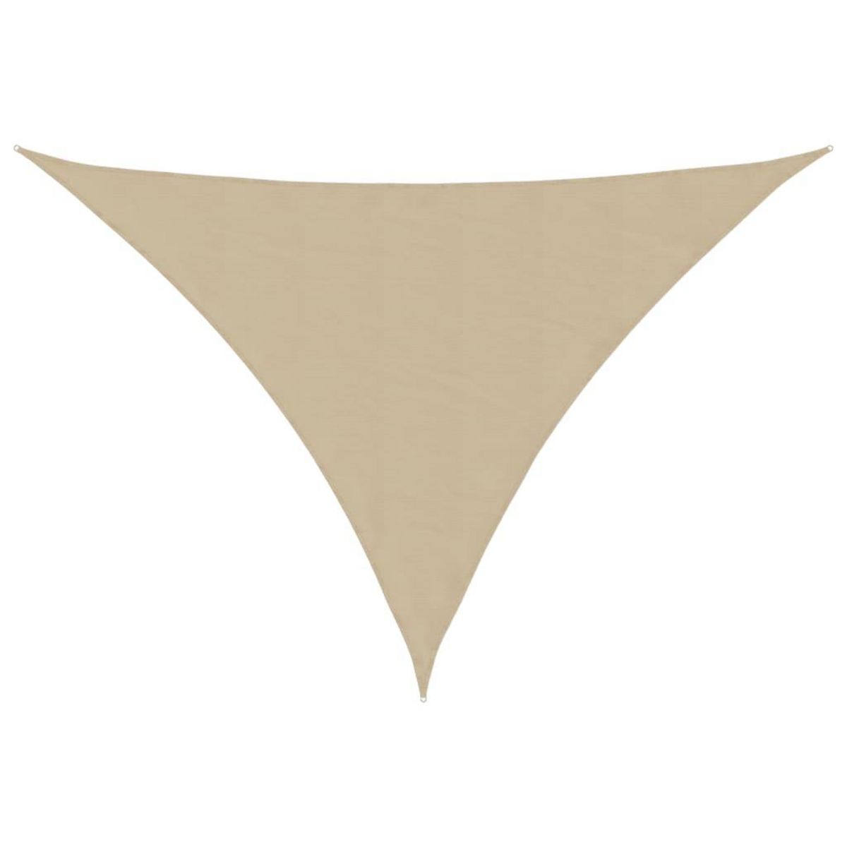 VIDAXL Voile de parasol tissu oxford triangulaire 4x4x5,8 m beige