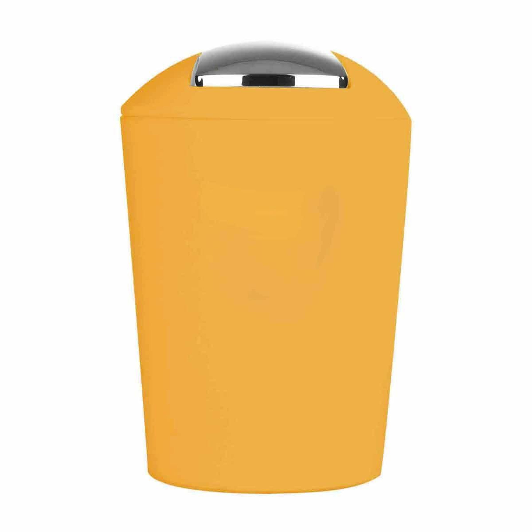 Voir la diapositive 2 : Douceur d'Intérieur Poubelle à bascule  vitamine  5,6l ocre