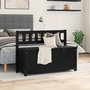 Voir la diapositive 3 : VIDAXL Banc Noir 110x41x76,5 cm Bois de pin massif
