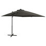 Voir la diapositive 1 : VIDAXL Parasol de jardin en porte-a-faux avec mat et lumieres LED