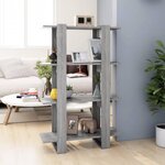 VIDAXL Bibliotheque/Separateur de piece Sonoma gris 80x30x123,5 cm