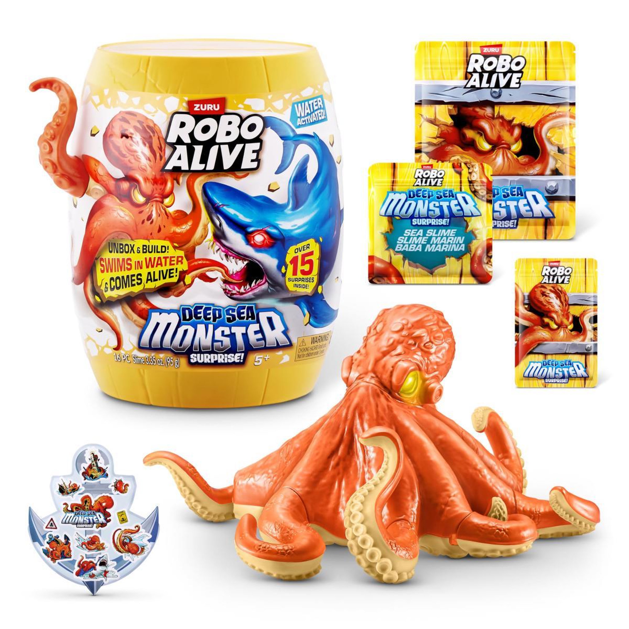 ZURU ROBO ALIVE Deep Sea Monster Surprise - Pieuvre
