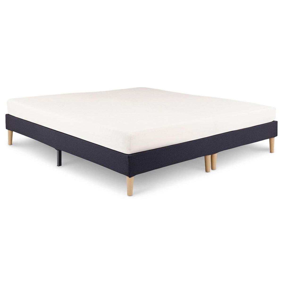 IDIMEX Sommier tapissier RENNES 180 x 200 cm revêtement tissu